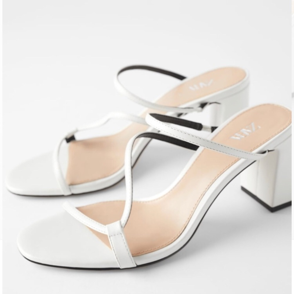 Zara Asymmetrical Mule Heel